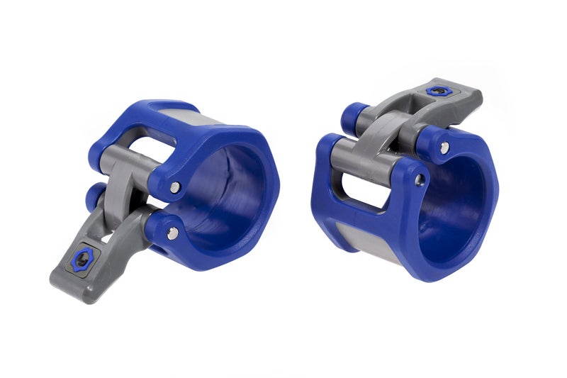 Lock-Jaw Barbell Collars قفل-فك HEX 50mm / 2" طوق باربل أولمبي (أزرق) - Image 5